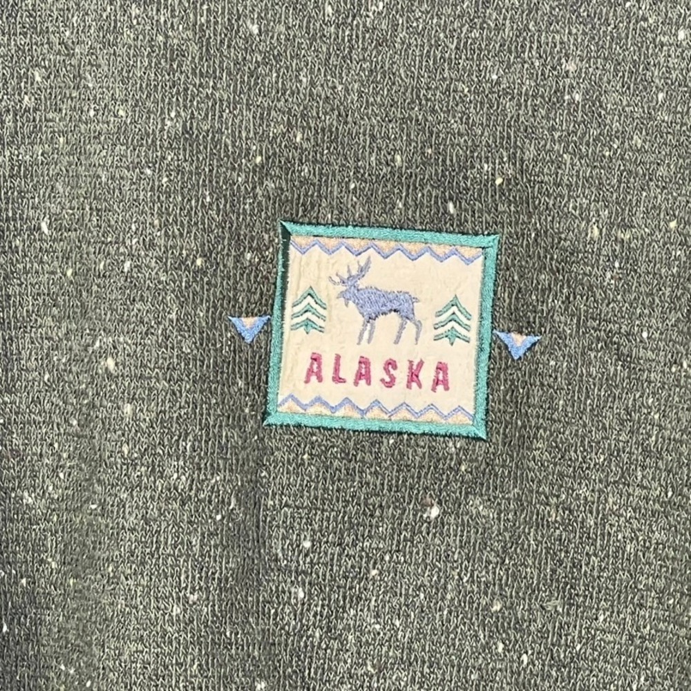 Lifestyles Resort Wear Alaska Sweatshirt Men XL Green Gorpcore Vintage USA Cabin - Picture 4 of 11